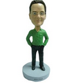 Stock Body Casual Male Relaxing Bobblehead